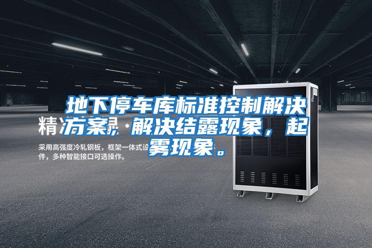 地下停車庫標準控制解決方案，解決結露現(xiàn)象，起霧現(xiàn)象。