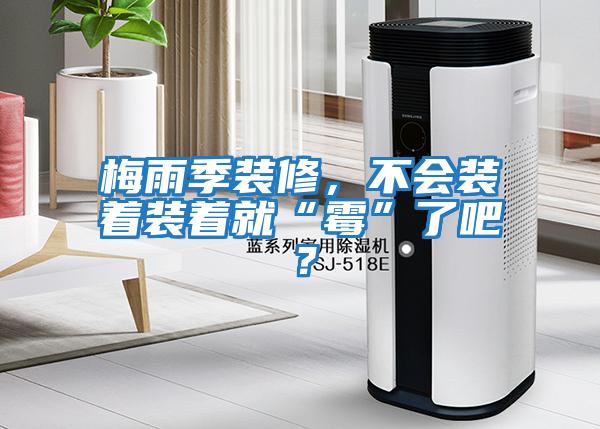 梅雨季裝修,不會裝著裝著就“霉”了吧?