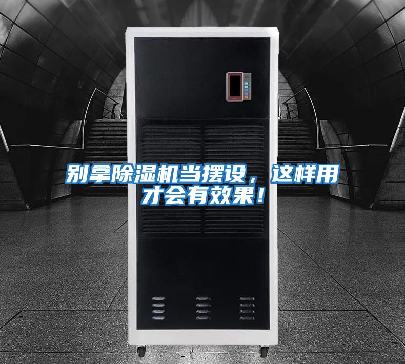 別拿除濕機當擺設，這樣用才會有效果！