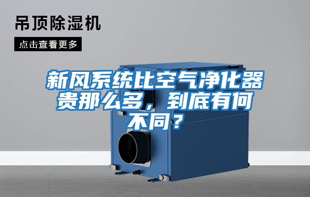 新風(fēng)系統(tǒng)比空氣凈化器貴那么多，到底有何不同？