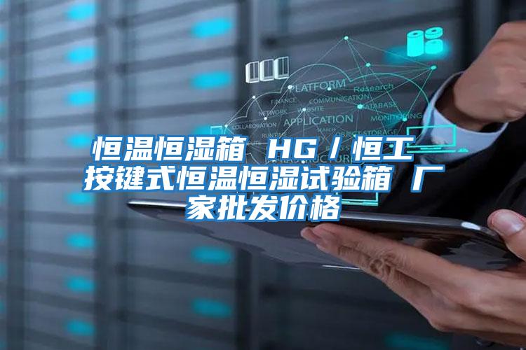 恒溫恒濕箱 HG／恒工 按鍵式恒溫恒濕試驗(yàn)箱 廠家批發(fā)價格