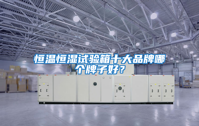 恒溫恒濕試驗箱十大品牌哪個牌子好？