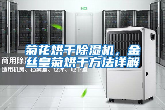 菊花烘干除濕機，金絲皇菊烘干方法詳解